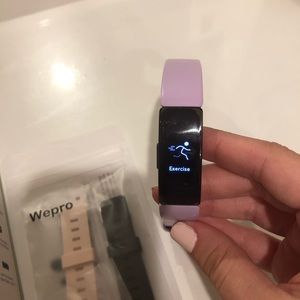 Lilac Inspire HR Fitbit Fitness Tracker